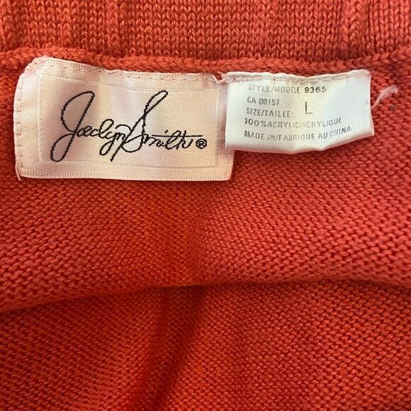JACLYN SMITH Coral Knit Elastic Waist Skirt L - Picture 8 of 9